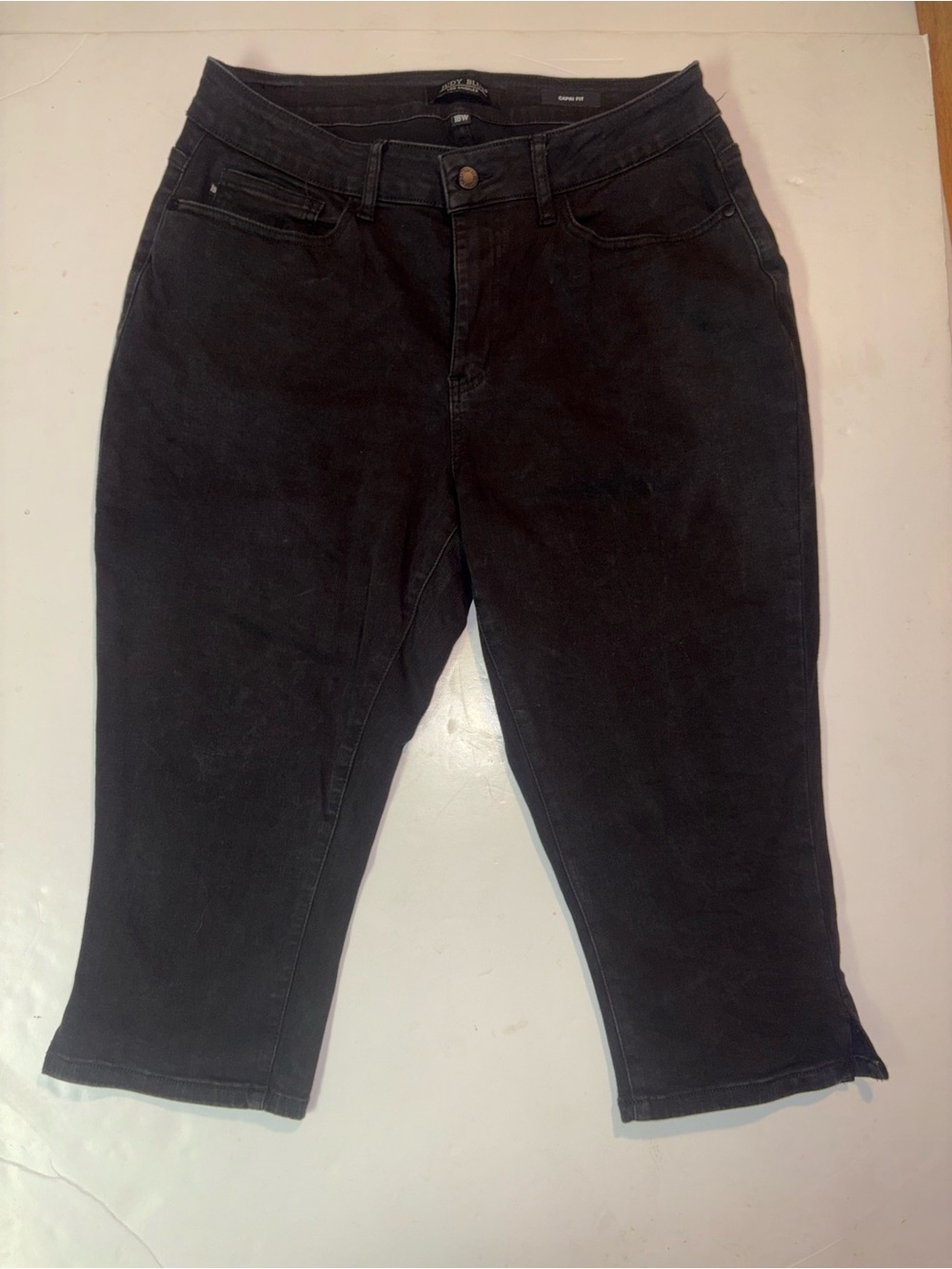 Judy Blue Black Capri Fit Stretch Denim Jeans Plus Size 18W JB88239